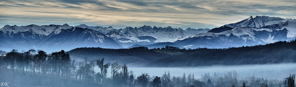 Vue des Pyrénées depuis PAU