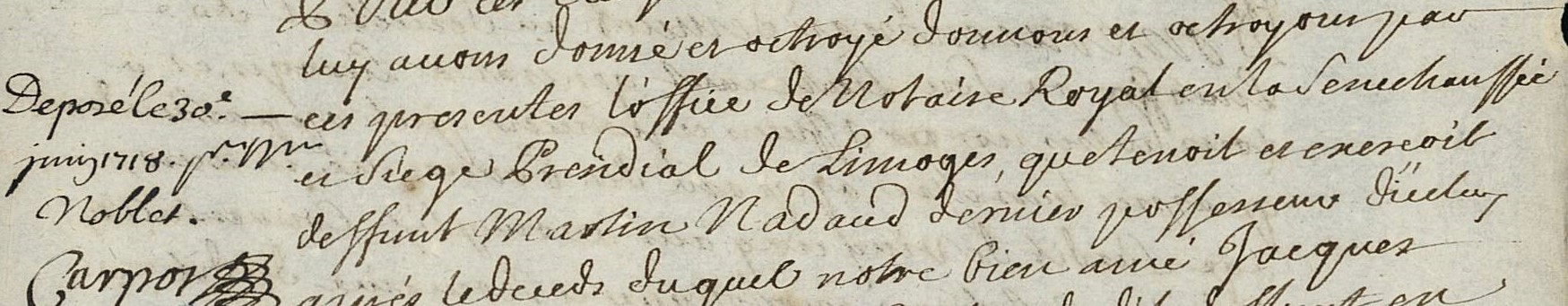 Provision notaire limoges Bardy Thézard