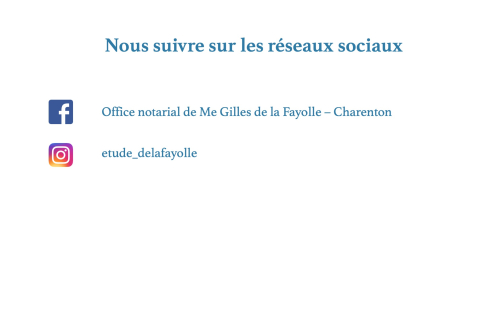 réseaux sociaux notaire charenton de la fayolle